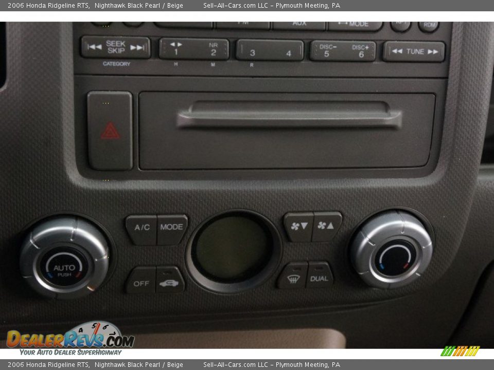 2006 Honda Ridgeline RTS Nighthawk Black Pearl / Beige Photo #30
