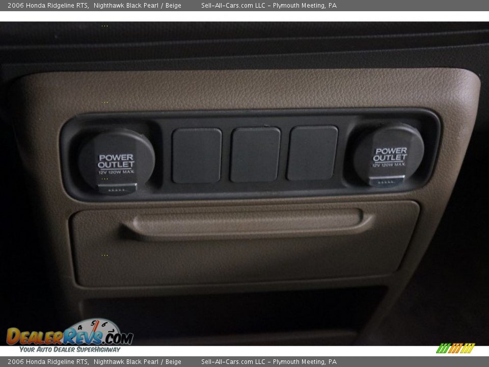 2006 Honda Ridgeline RTS Nighthawk Black Pearl / Beige Photo #31