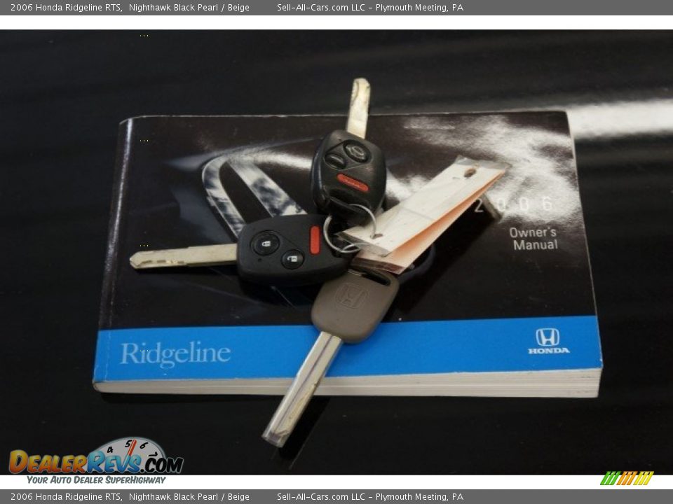 2006 Honda Ridgeline RTS Nighthawk Black Pearl / Beige Photo #33