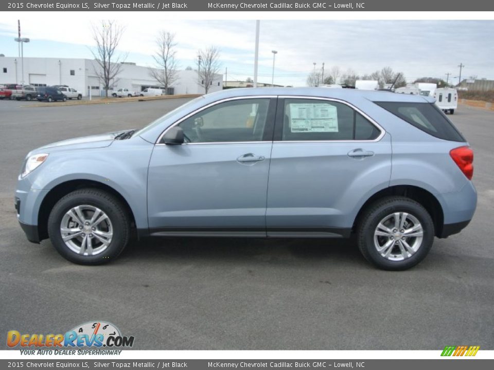 2015 Chevrolet Equinox LS Silver Topaz Metallic / Jet Black Photo #3