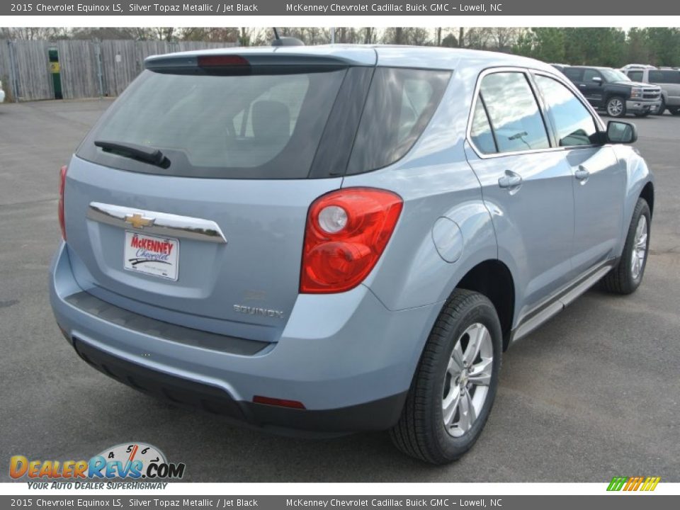2015 Chevrolet Equinox LS Silver Topaz Metallic / Jet Black Photo #5