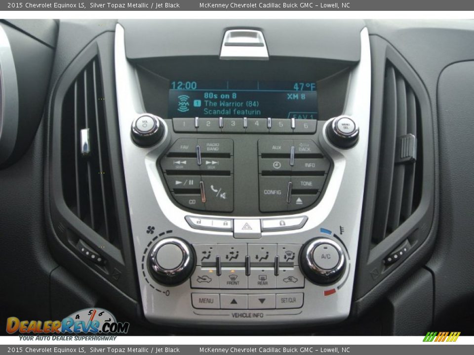 2015 Chevrolet Equinox LS Silver Topaz Metallic / Jet Black Photo #11