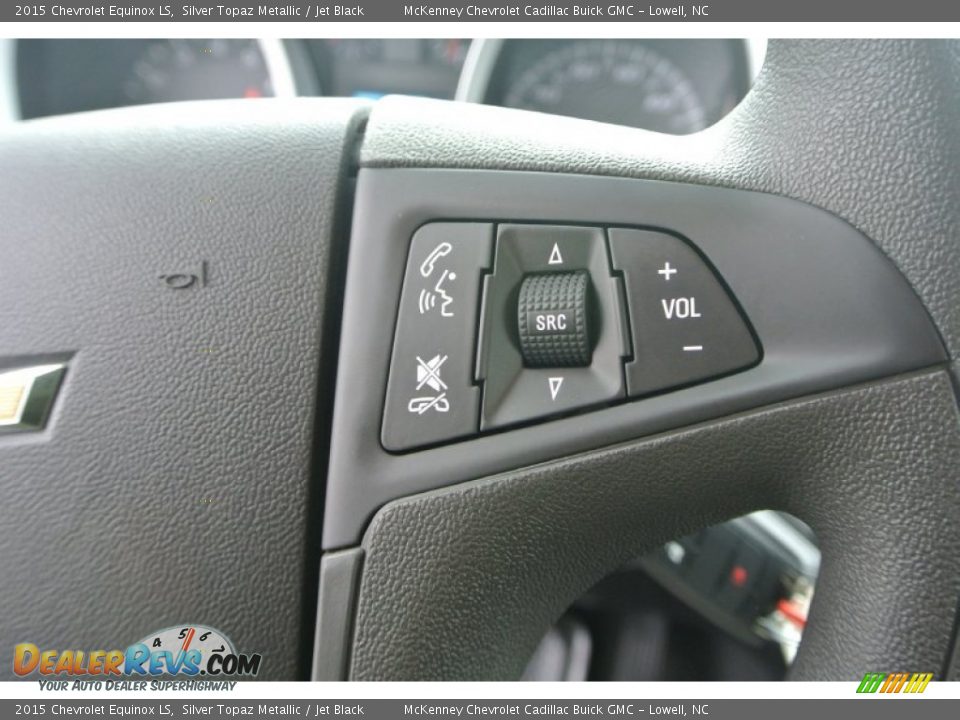 2015 Chevrolet Equinox LS Silver Topaz Metallic / Jet Black Photo #12