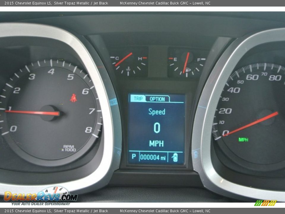 2015 Chevrolet Equinox LS Silver Topaz Metallic / Jet Black Photo #13
