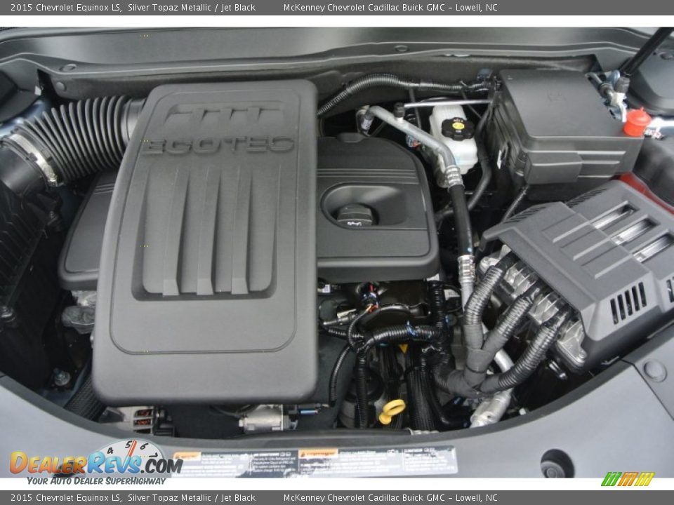 2015 Chevrolet Equinox LS Silver Topaz Metallic / Jet Black Photo #19