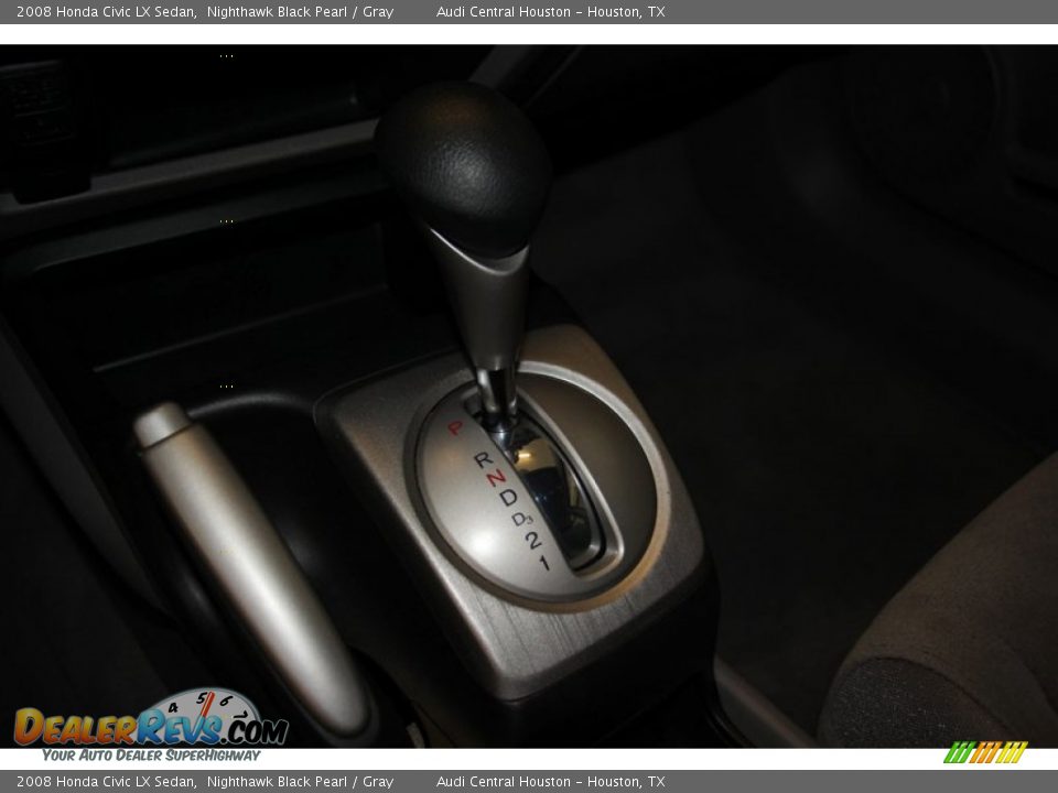 2008 Honda Civic LX Sedan Nighthawk Black Pearl / Gray Photo #20