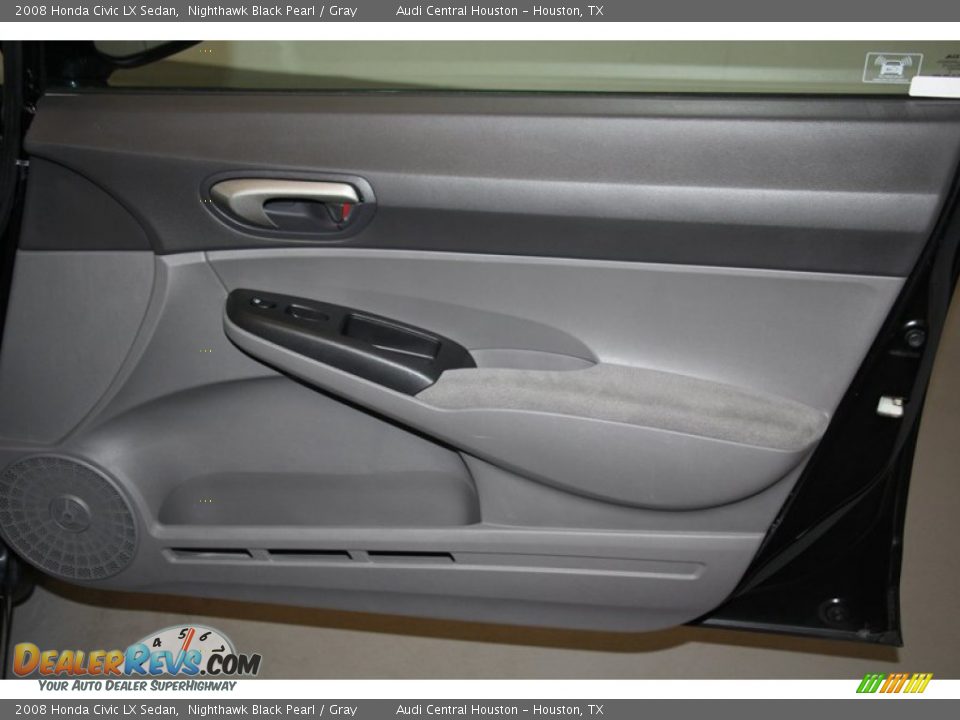 2008 Honda Civic LX Sedan Nighthawk Black Pearl / Gray Photo #29