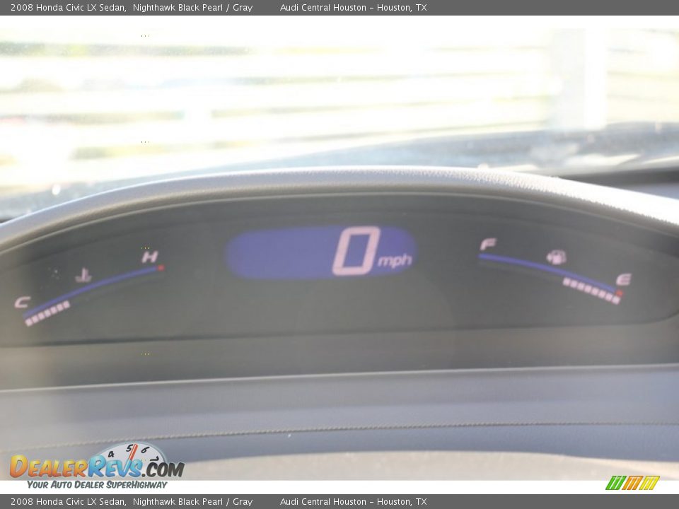 2008 Honda Civic LX Sedan Nighthawk Black Pearl / Gray Photo #35