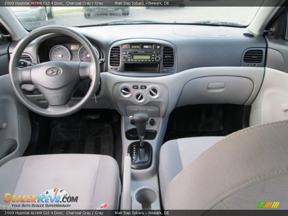 2009 Hyundai Accent GLS 4 Door Charcoal Gray / Gray Photo #22
