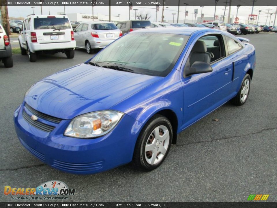 2008 Chevrolet Cobalt LS Coupe Blue Flash Metallic / Gray Photo #2