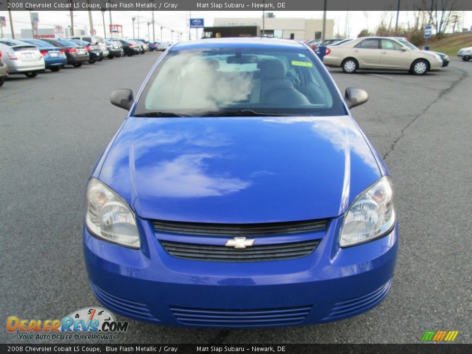 2008 Chevrolet Cobalt LS Coupe Blue Flash Metallic / Gray Photo #3