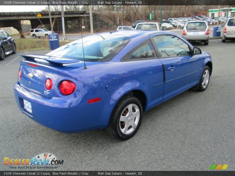 2008 Chevrolet Cobalt LS Coupe Blue Flash Metallic / Gray Photo #6
