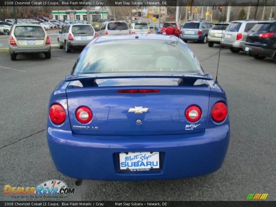 2008 Chevrolet Cobalt LS Coupe Blue Flash Metallic / Gray Photo #7