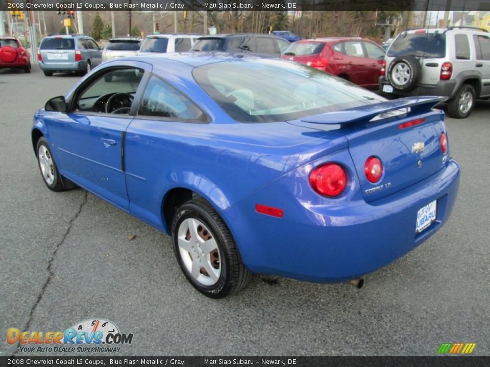 2008 Chevrolet Cobalt LS Coupe Blue Flash Metallic / Gray Photo #8
