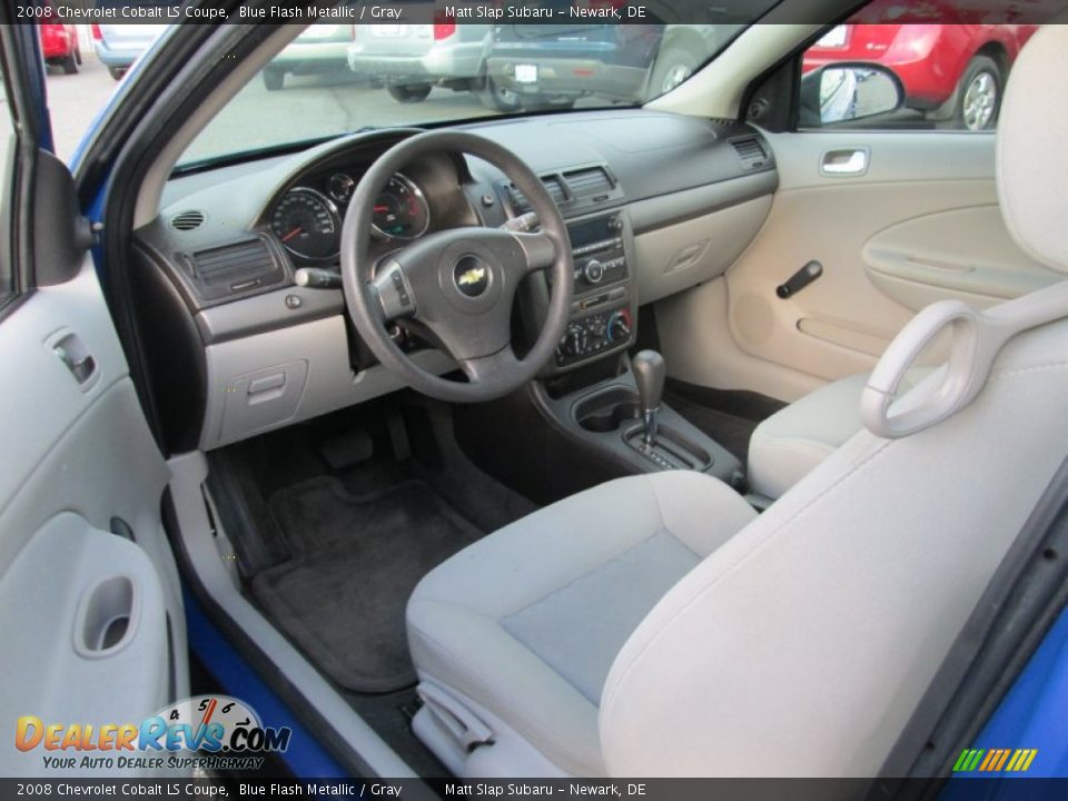 2008 Chevrolet Cobalt LS Coupe Blue Flash Metallic / Gray Photo #10