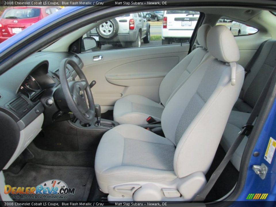 2008 Chevrolet Cobalt LS Coupe Blue Flash Metallic / Gray Photo #12