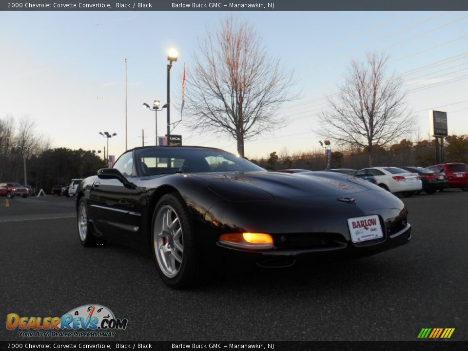 2000 Chevrolet Corvette Convertible Black / Black Photo #1