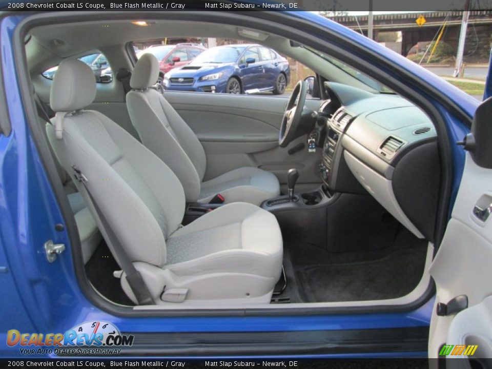 2008 Chevrolet Cobalt LS Coupe Blue Flash Metallic / Gray Photo #16