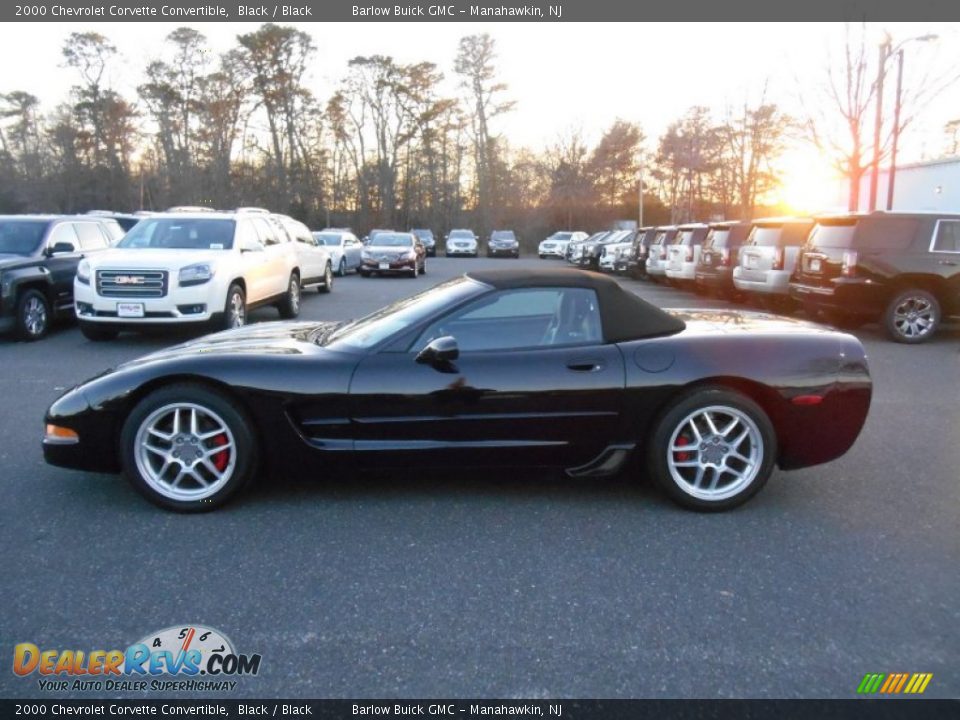 2000 Chevrolet Corvette Convertible Black / Black Photo #4
