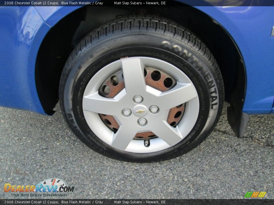 2008 Chevrolet Cobalt LS Coupe Blue Flash Metallic / Gray Photo #17