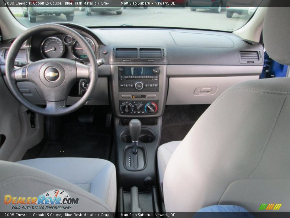2008 Chevrolet Cobalt LS Coupe Blue Flash Metallic / Gray Photo #19