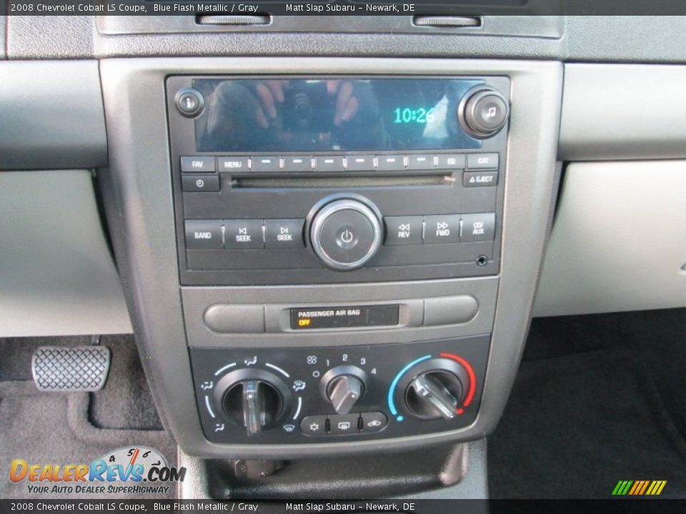 2008 Chevrolet Cobalt LS Coupe Blue Flash Metallic / Gray Photo #20