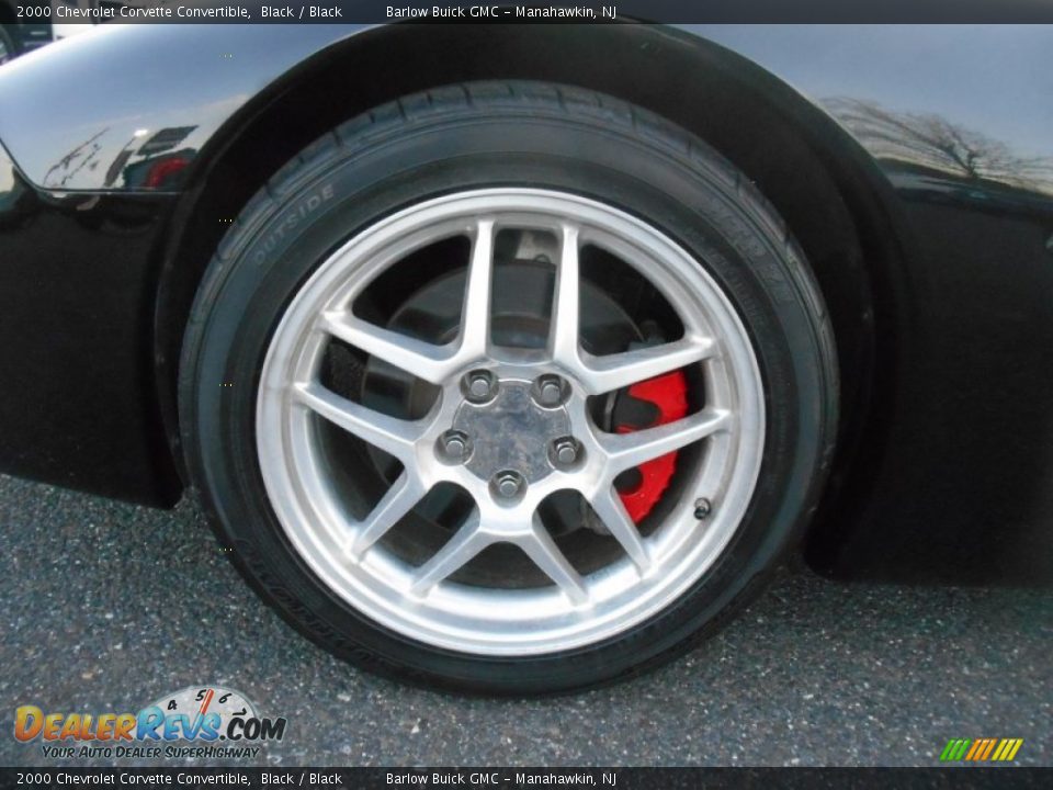 2000 Chevrolet Corvette Convertible Black / Black Photo #9