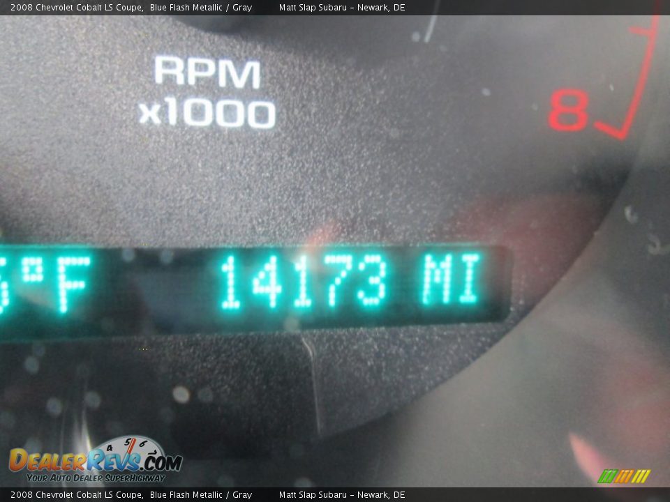 2008 Chevrolet Cobalt LS Coupe Blue Flash Metallic / Gray Photo #23
