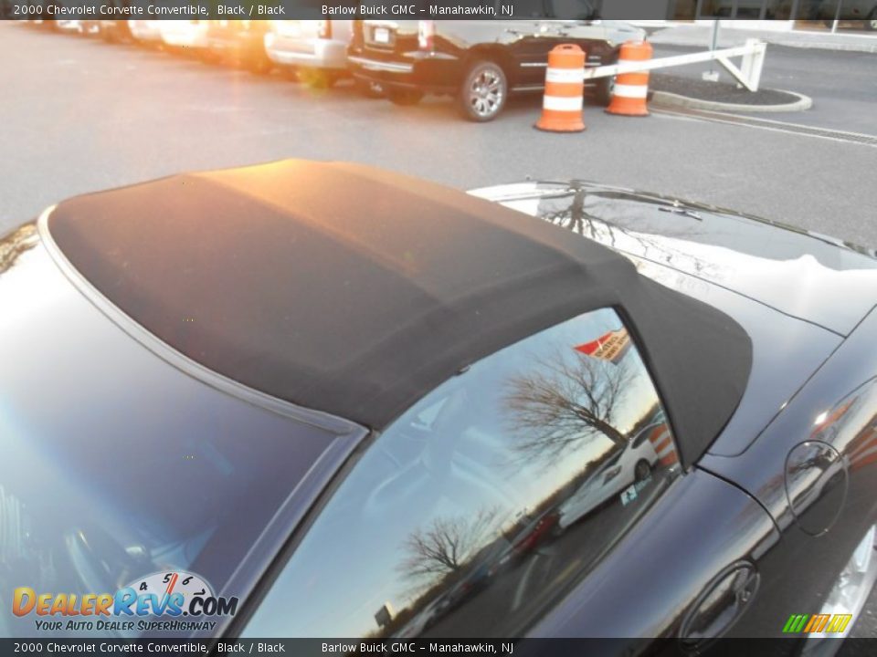 2000 Chevrolet Corvette Convertible Black / Black Photo #11