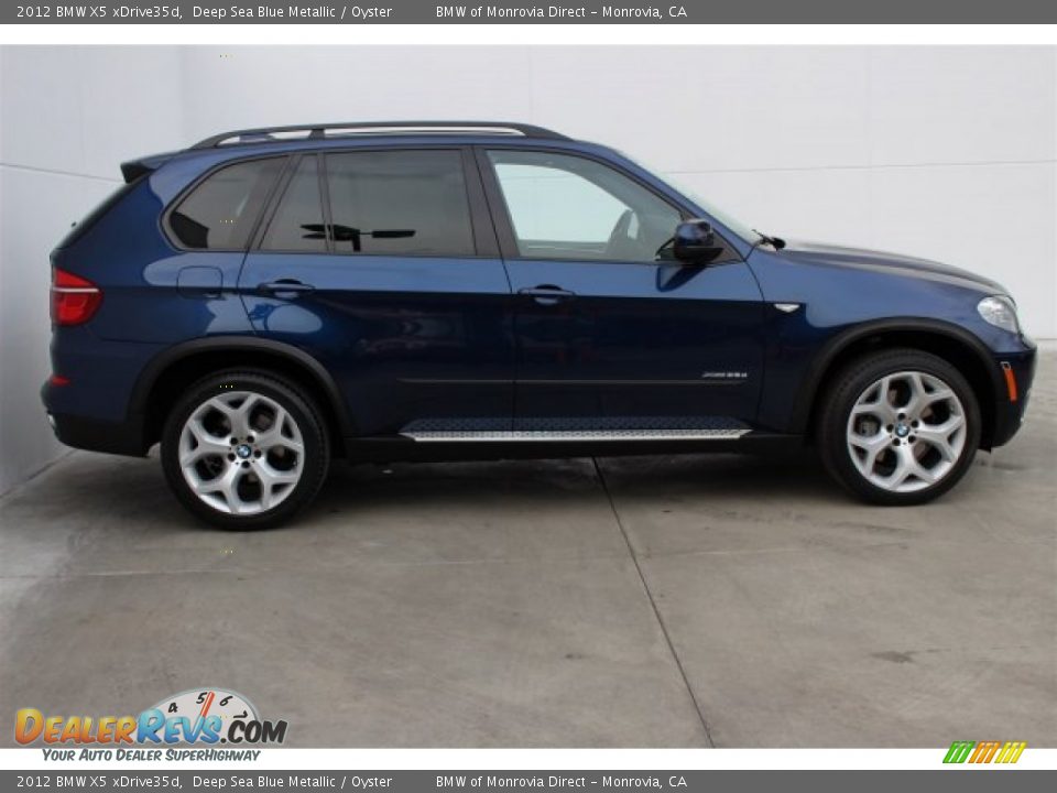 2012 BMW X5 xDrive35d Deep Sea Blue Metallic / Oyster Photo #2