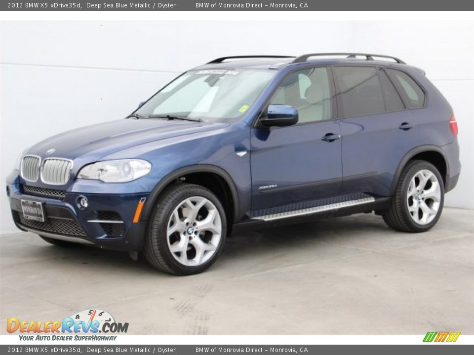 2012 BMW X5 xDrive35d Deep Sea Blue Metallic / Oyster Photo #5