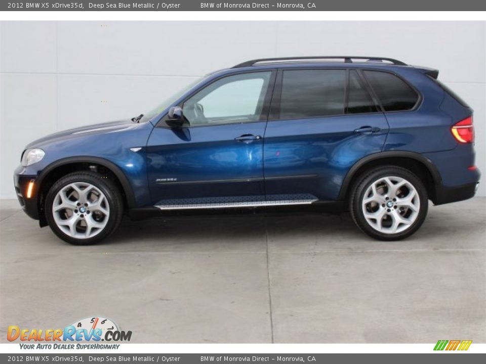 2012 BMW X5 xDrive35d Deep Sea Blue Metallic / Oyster Photo #6