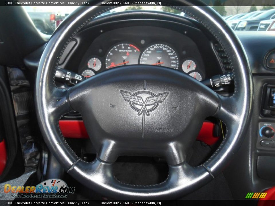 2000 Chevrolet Corvette Convertible Black / Black Photo #20