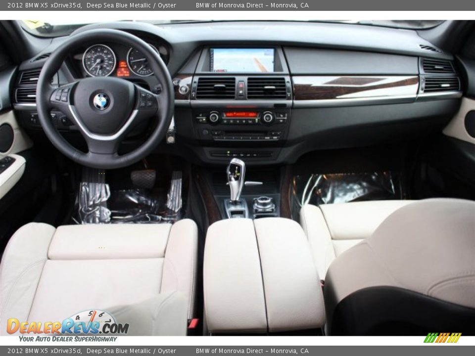 2012 BMW X5 xDrive35d Deep Sea Blue Metallic / Oyster Photo #11