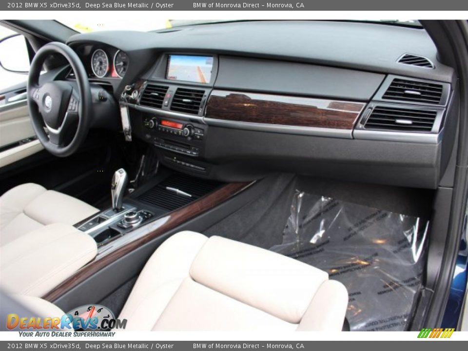 2012 BMW X5 xDrive35d Deep Sea Blue Metallic / Oyster Photo #12