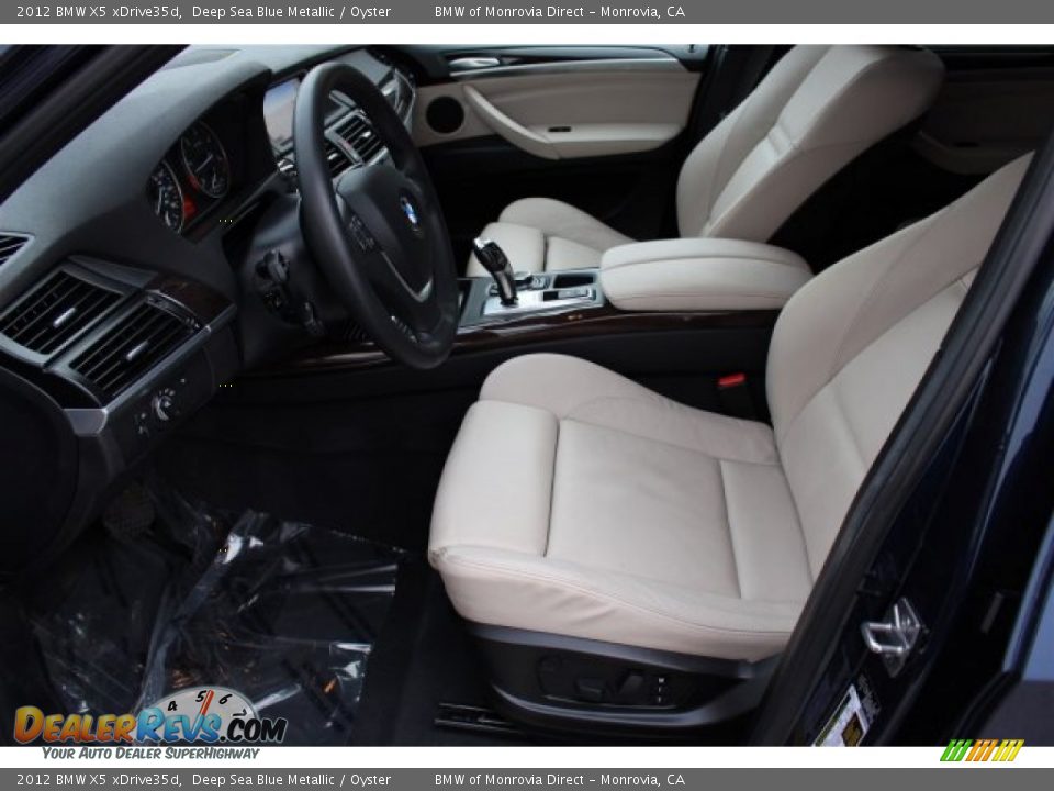 2012 BMW X5 xDrive35d Deep Sea Blue Metallic / Oyster Photo #13