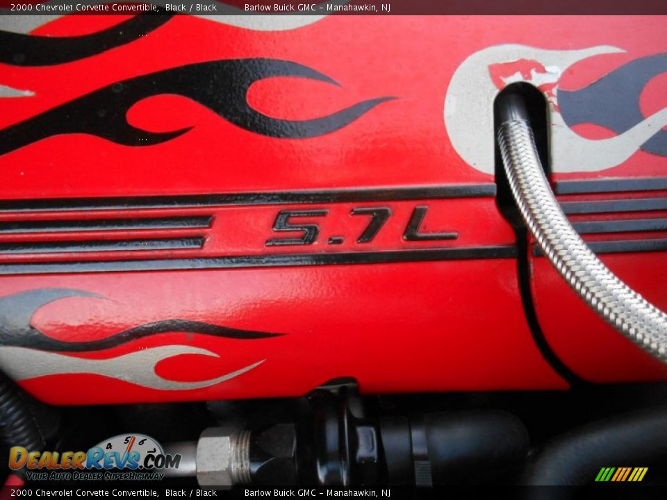 2000 Chevrolet Corvette Convertible Black / Black Photo #25