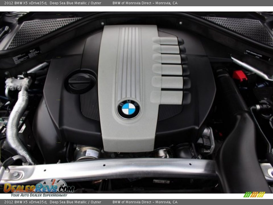 2012 BMW X5 xDrive35d Deep Sea Blue Metallic / Oyster Photo #20