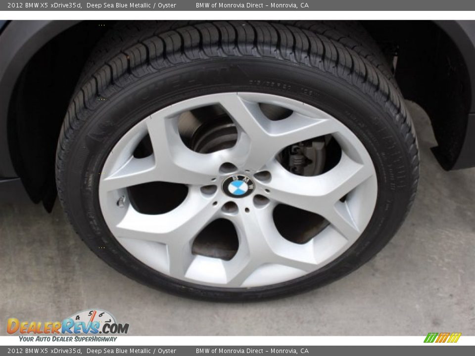 2012 BMW X5 xDrive35d Deep Sea Blue Metallic / Oyster Photo #21