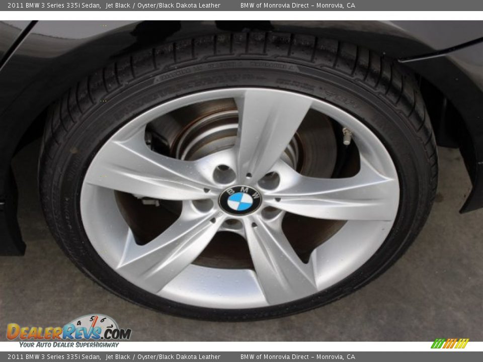 2011 BMW 3 Series 335i Sedan Jet Black / Oyster/Black Dakota Leather Photo #21