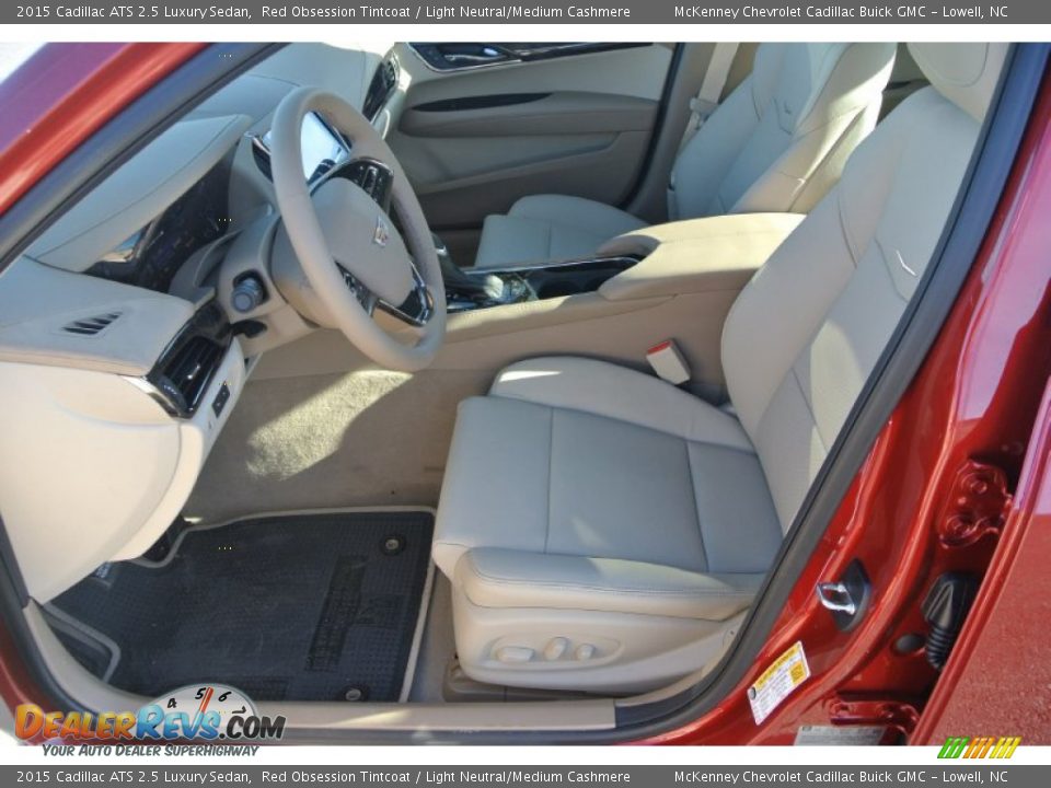 Front Seat of 2015 Cadillac ATS 2.5 Luxury Sedan Photo #8