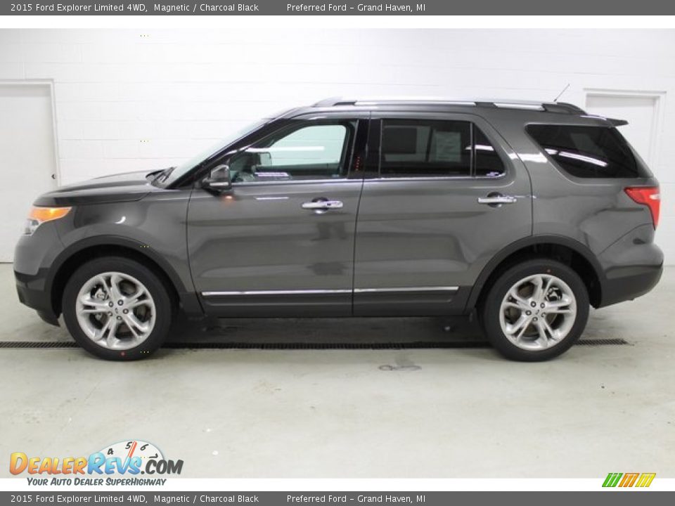 2015 Ford Explorer Limited 4WD Magnetic / Charcoal Black Photo #1