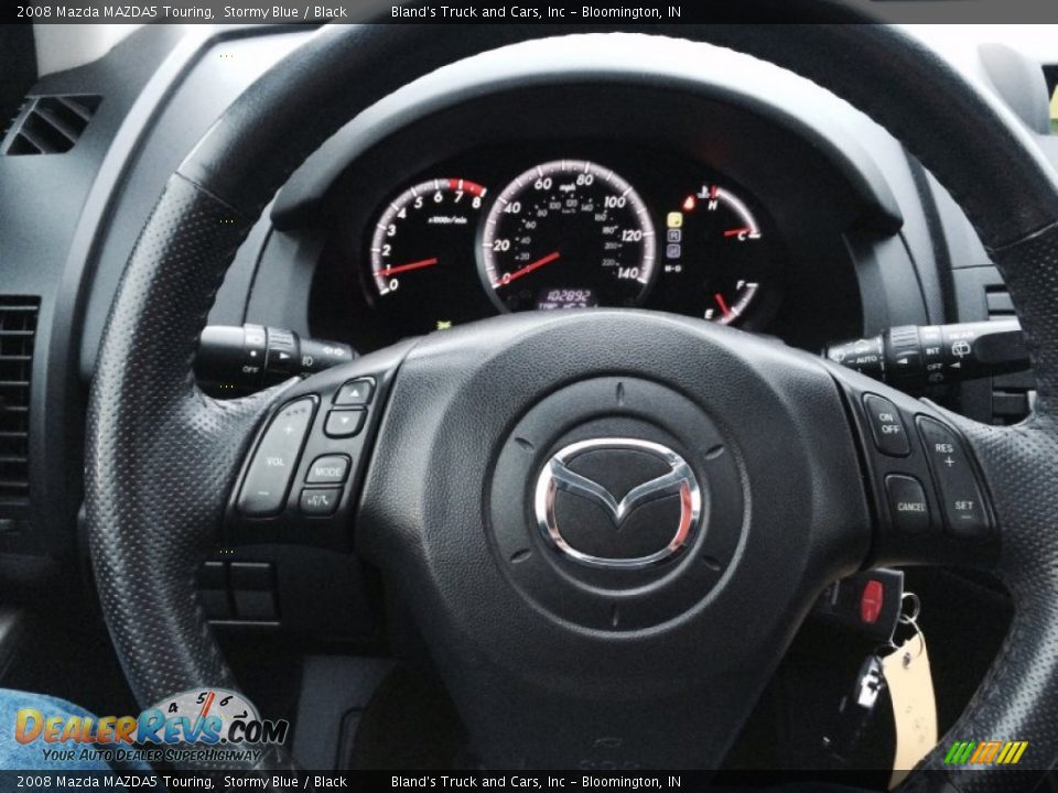 2008 Mazda MAZDA5 Touring Stormy Blue / Black Photo #10