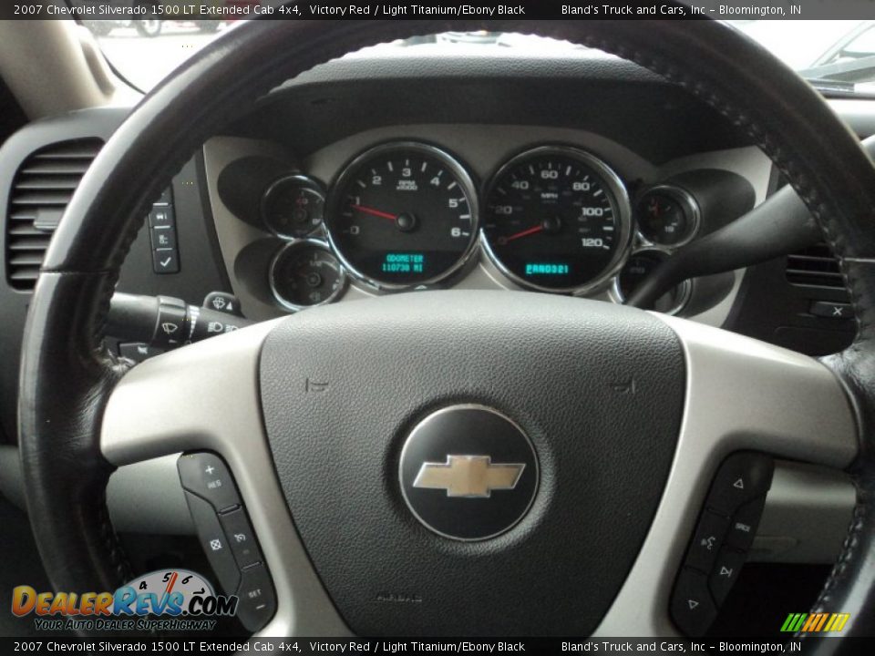 2007 Chevrolet Silverado 1500 LT Extended Cab 4x4 Victory Red / Light Titanium/Ebony Black Photo #8