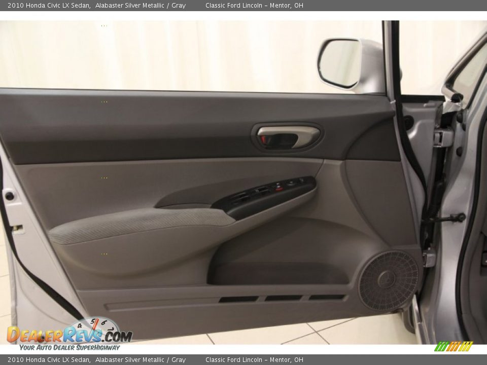2010 Honda Civic LX Sedan Alabaster Silver Metallic / Gray Photo #4