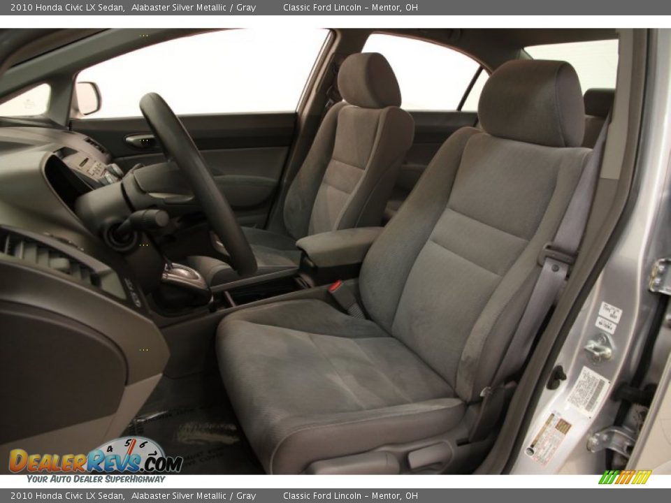 2010 Honda Civic LX Sedan Alabaster Silver Metallic / Gray Photo #5