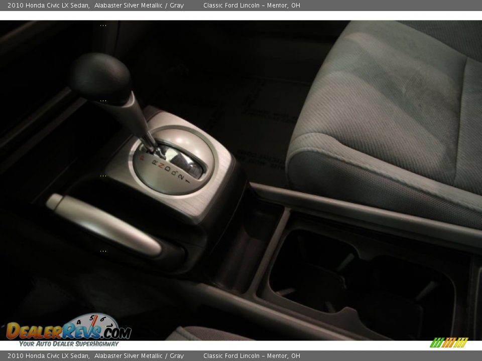 2010 Honda Civic LX Sedan Alabaster Silver Metallic / Gray Photo #9