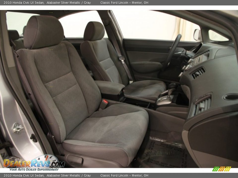 2010 Honda Civic LX Sedan Alabaster Silver Metallic / Gray Photo #10