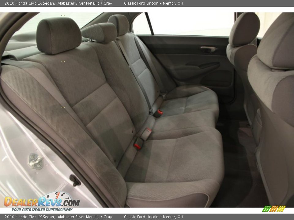 2010 Honda Civic LX Sedan Alabaster Silver Metallic / Gray Photo #11