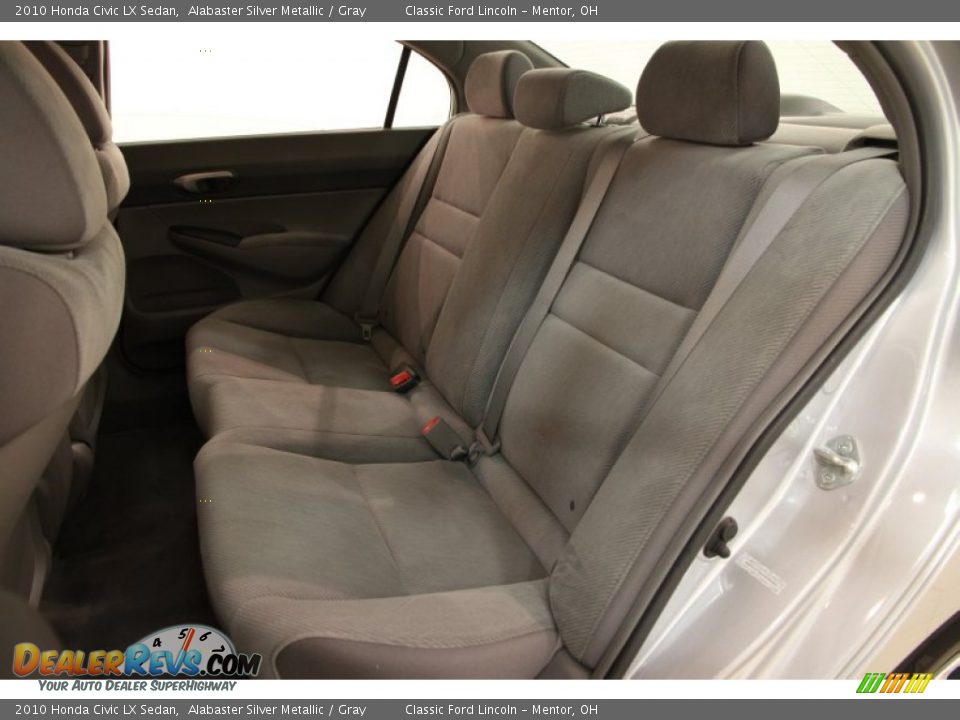 2010 Honda Civic LX Sedan Alabaster Silver Metallic / Gray Photo #12